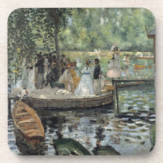 Grenouillere Renoir impressionistische schilderkun Bier Onderzetter (Voorkant)