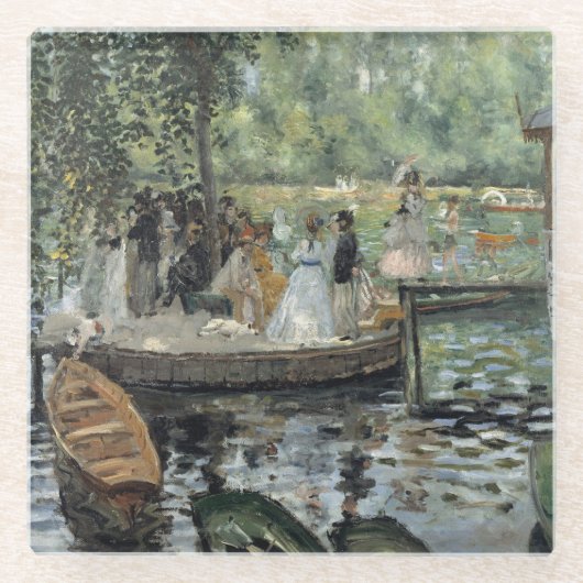 Grenouillere Renoir impressionistische schilderkun Glazen Onderzetter (Voorkant)