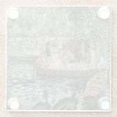 Grenouillere Renoir impressionistische schilderkun Glazen Onderzetter (Achterkant)