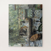 Grenouillere Renoir impressionistische schilderkun Legpuzzel (Verticaal)