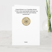 Grens Collie and Sheep, Waterverf Folk Art Kaart (Achterkant)