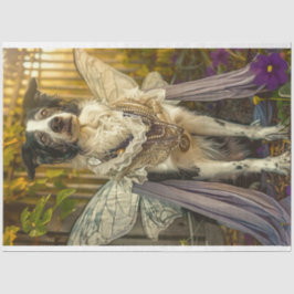 Grens Collie Angel Celestial Decoupage Tissuepapier