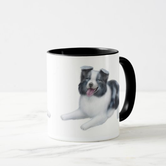 Grens Collie Blue Merle Mok (Voorkant rechts)