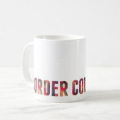 Grens Collie Colorful Graphic Multi-Mok Koffiemok (Voorkant links)