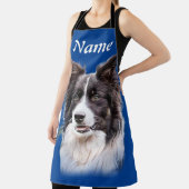 Grens Collie Dog Animal Pet Naam toevoegen Apron Schort (Insitu)