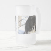 Grens Collie Dog Frosted Mok (Voorkant rechts)