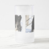 Grens Collie Dog Frosted Mok (Center)