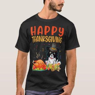 Grens Collie Dog Kijk Turkije Vlees gelukkige Beda T-shirt