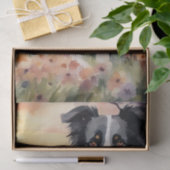 Grens Collie en Australian Shepard decoupage Tissuepapier (Geschenk)
