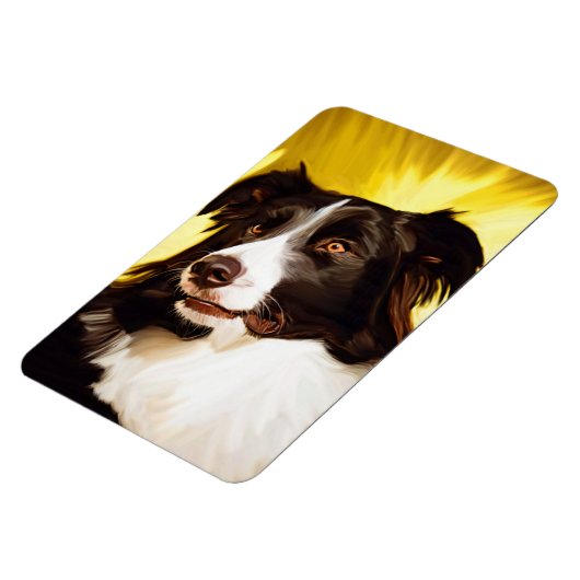 Grens Collie Flexibele Magneet (Linkerzijde)