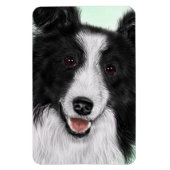 Grens Collie Flexibele Magneet (Verticaal)