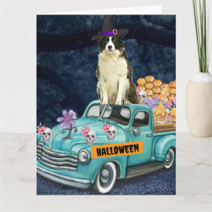 Grens Collie Halloween Truck Scary Night Kaart