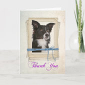 GRENS collie Hartelijk dank Bedankkaart (Voorkant)