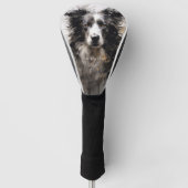 Grens Collie hond in de wind 005 - Yacobsen Deros Golfheadcover (Voorkant)