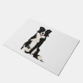Grens Collie Illustratie! Deurmat (Schuin)