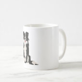 Grens Collie Illustratie! Koffiemok (Voorkant rechts)
