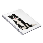 Grens Collie Illustratie! Notitieboek (Rechterzijde)