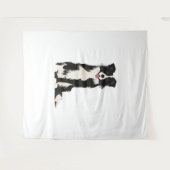 Grens Collie Illustratie! Wandkleed (Voorkant (horizontaal))