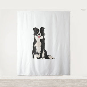Grens Collie Illustratie! Wandkleed