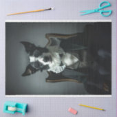 Grens Collie in Suite Shades Decoupage Tissuepapier (Craft)