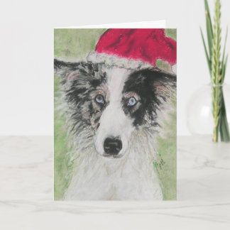 Grens Collie Kerstfeestdag - kaartje Feestdagen Kaart