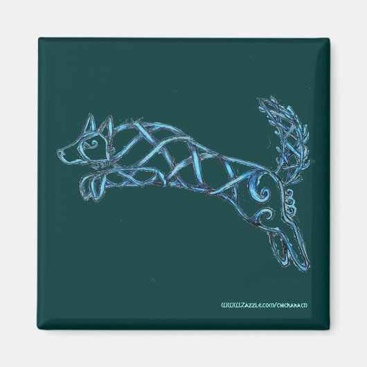 Grens Collie Knot, Magneet (Voorkant)