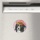 Grens Collie Magnet~Queen voor een dag Magneet (Insitu (Vaatwasser))