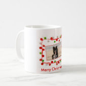 Grens Collie Merry Christmas Coffee Mok 11 oz (Voorkant links)