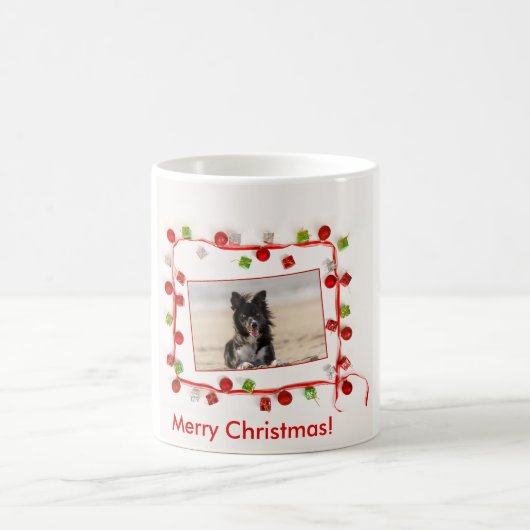 Grens Collie Merry Christmas Coffee Mok 11 oz (Center)