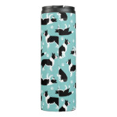 Grens Collie Monogram en Naam Thermosbeker (Achterkant)