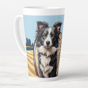Grens Collie op Boerderij Latte Mok