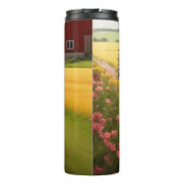 Grens Collie op Boerderij Thermosbeker (Achterkant)