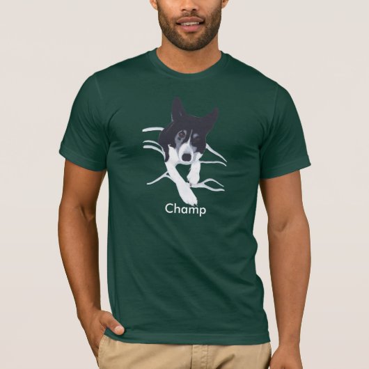 Grens Collie Persoonlijke hond voor mensen T-shirt (Voorkant)