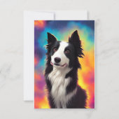 grens collie rainbow bg bedankkaart (Voorkant)