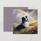 Grens Collie Rainbow Bridge Custom Dog Memorial (Voorkant / Achterkant)