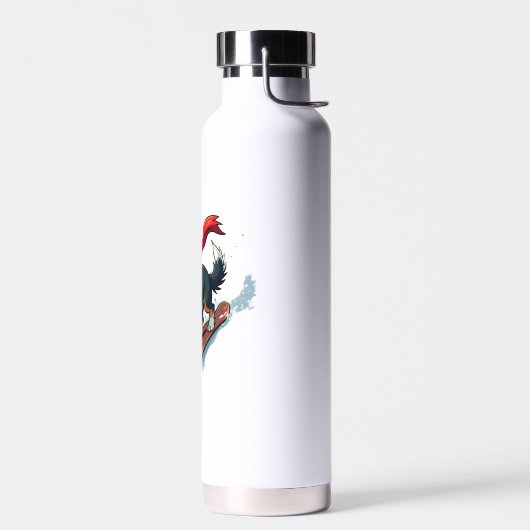 Grens Collie Snowboarder Waterfles (Links)