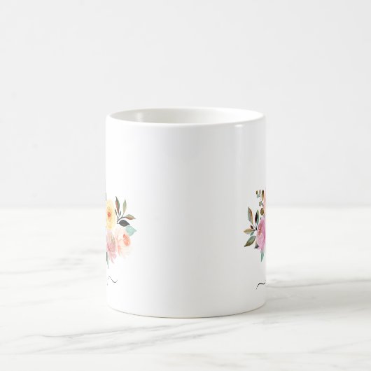 Grens Collie Specialized Floral Coffee Mok (Center)