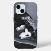Grens Collie Vastleggen Schilderij Gepersonaliseer Case-Mate iPhone Case (Achterkant)