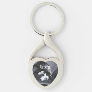 Grens Collie Vastleggen Schilderij Gepersonaliseer Sleutelhanger