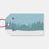 Grens Collie Winter Agility Hondenvakantie van Cadeaulabel (Achterkant Horizontaal)