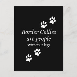Grens Collies Fun Dogs zijn Mensen met vier benen Briefkaart