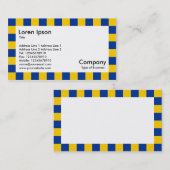 Grens controleren - Blauw en Amber Visitekaartje (Voorkant / Achterkant)