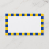 Grens controleren - Blauw en Amber Visitekaartje (Achterkant)