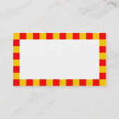 Grens controleren - Rood en Amber Visitekaartje (Achterkant)