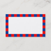 Grens controleren - Rood en Blauw Visitekaartje (Achterkant)