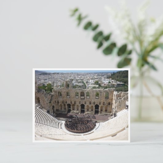 grens dionysus acropolis briefkaart (Staand voorkant)