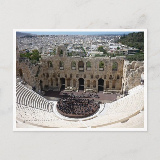 grens dionysus acropolis briefkaart (Voorkant)