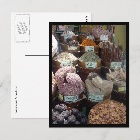 grens egypte - specerij briefkaart (Voorkant / Achterkant)