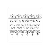 grens Elegante familienaam Retouradres Rubberstempel (Afrduk)