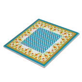 Grens- en poolpunten — keramische Tegel Tegeltje (Zijkant)